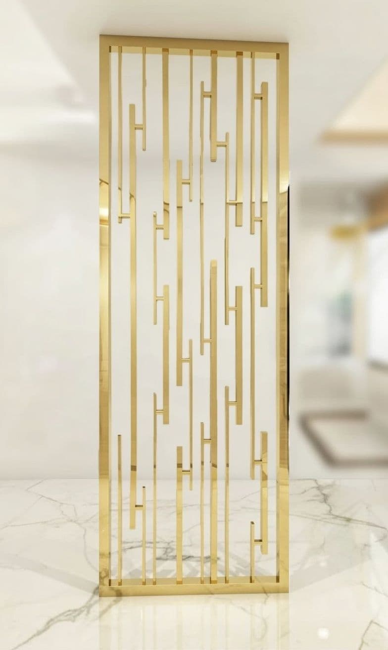 Luxury Golden Stainless Steel Decorative Partition