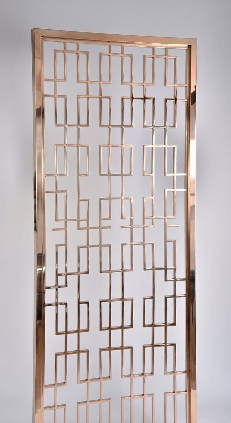 Luxury Rose Gold Stainless Steel Decorative Partition thumbnail 2
