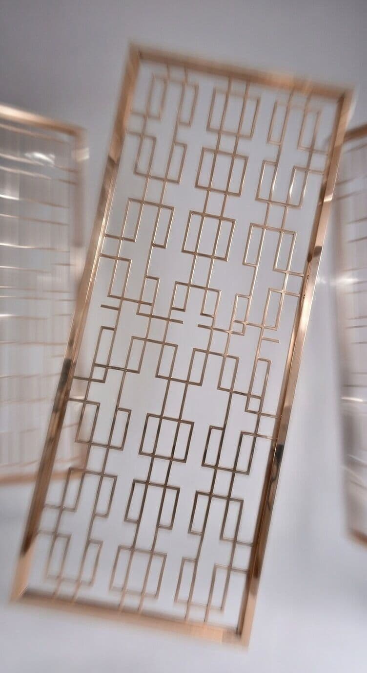 Luxury Rose Gold Stainless Steel Decorative Partition thumbnail 3
